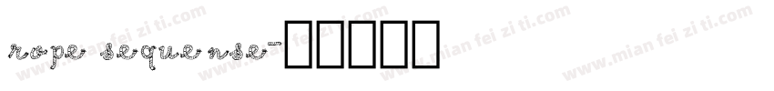 rope sequense字体转换